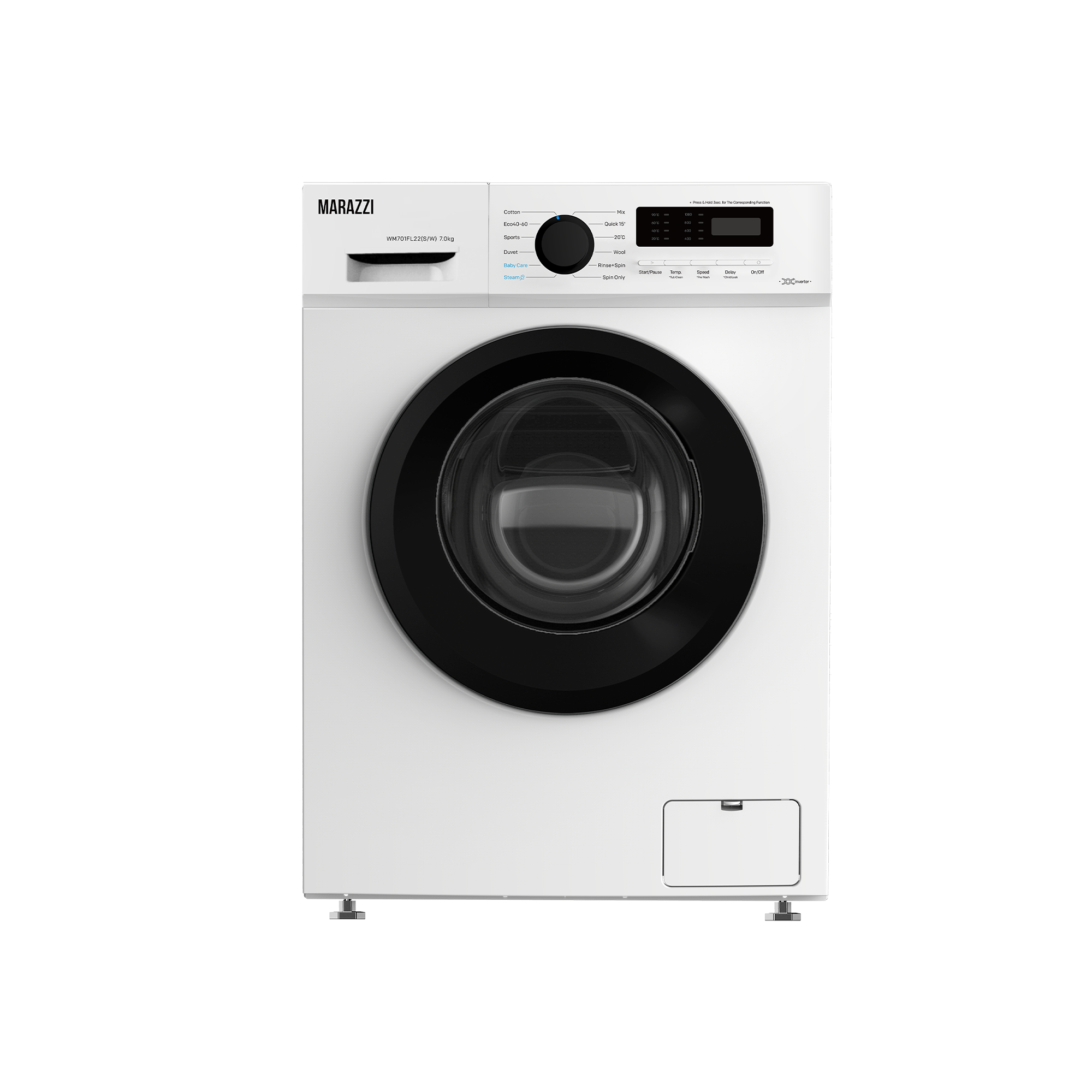 სარეცხი მანქანა MARAZZI WM701FL22(S/W) თეთრი