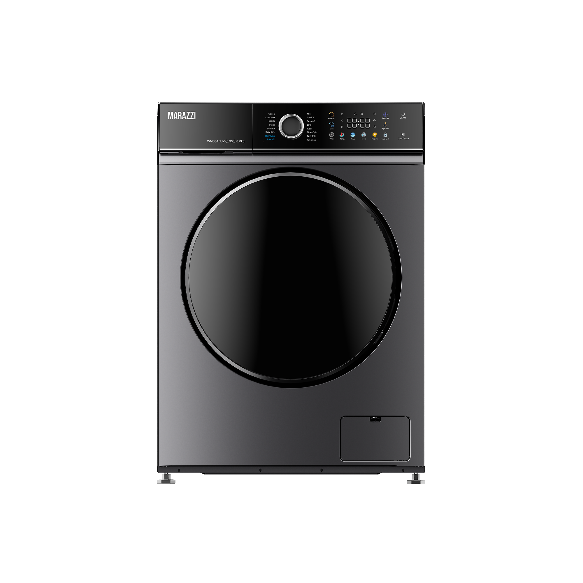 სარეცხი მანქანა MARAZZI WM804FL66(S/DG) ნაცრისფერი