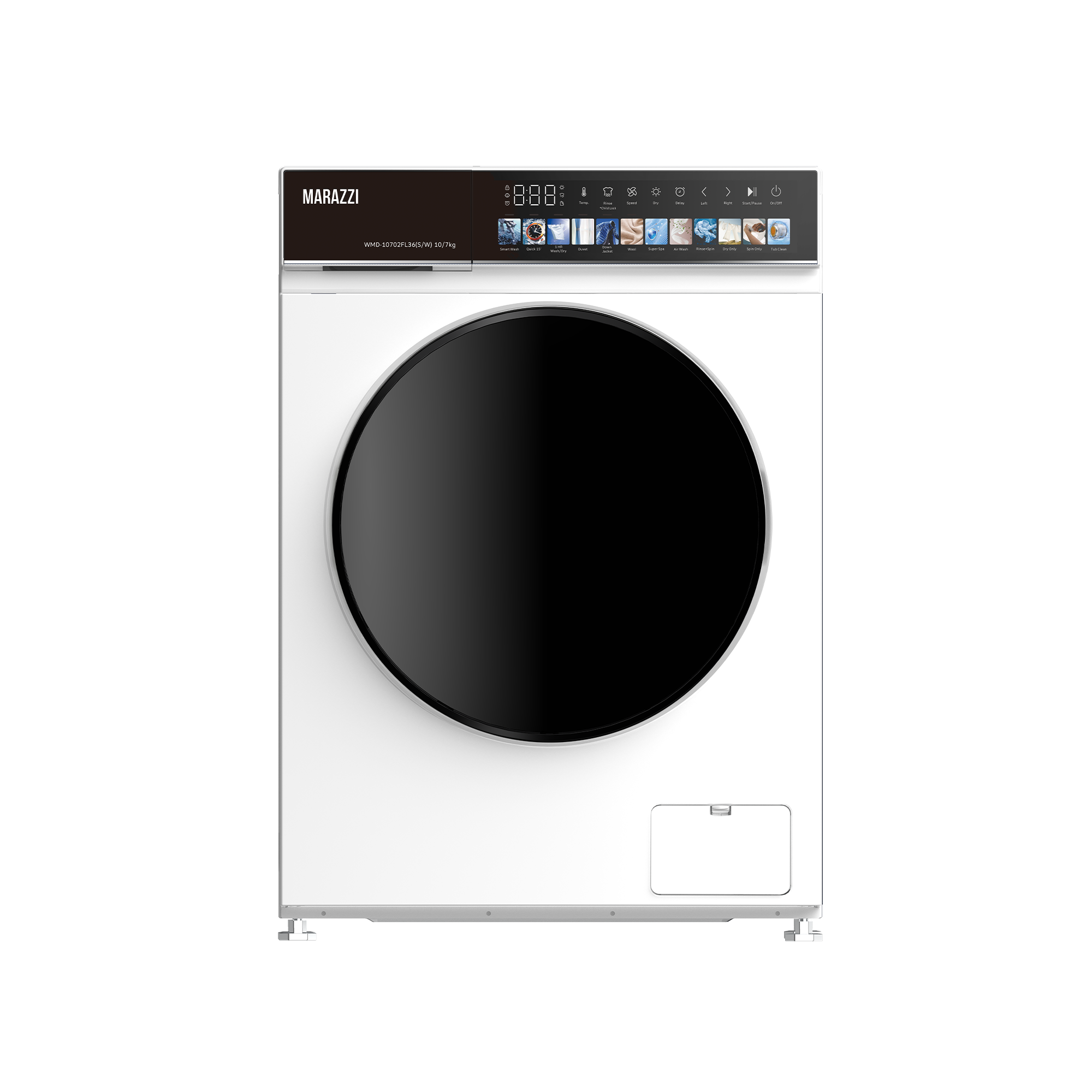 სარეცხი მანქანა საშრობით MARAZZI WMD-10702FL36(S/W) 10/7 kg თეთრი