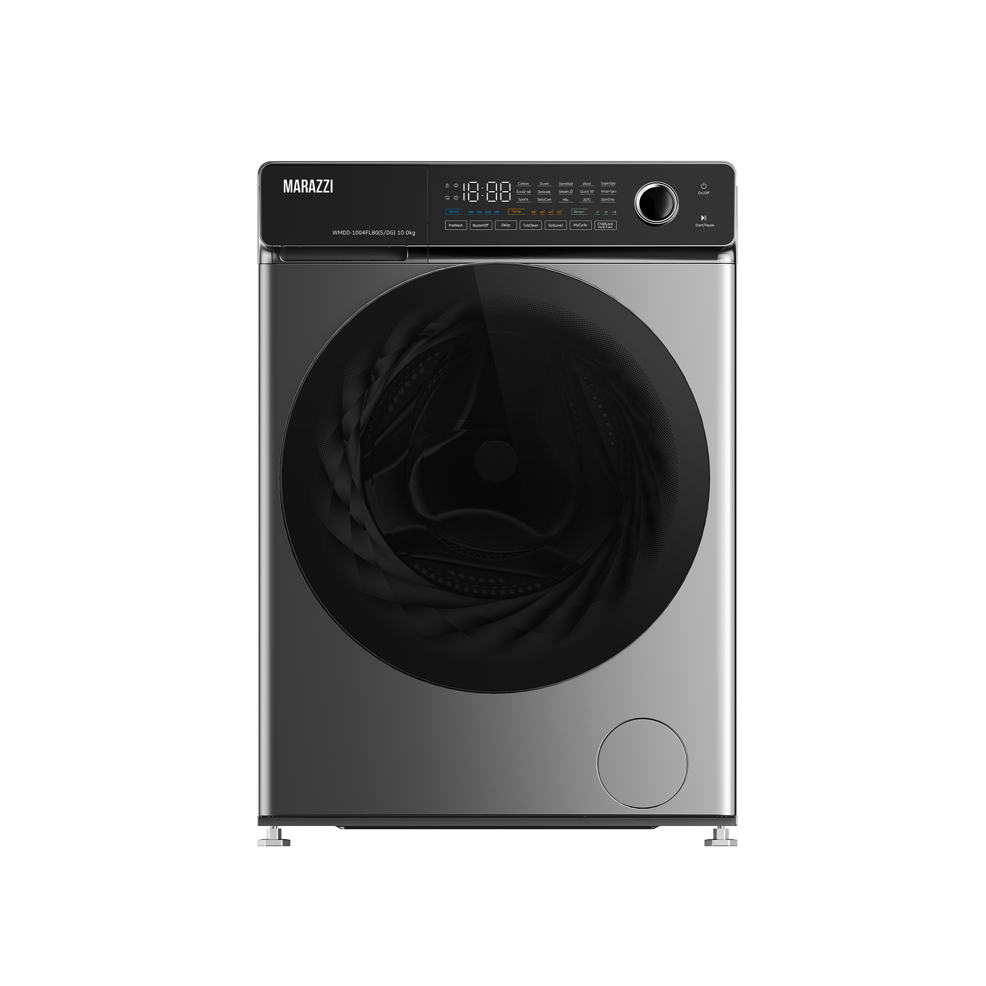 სარეცხი მანქანა MARAZZI WMDD-1004FL80(S/DG) ნაცრისფერი