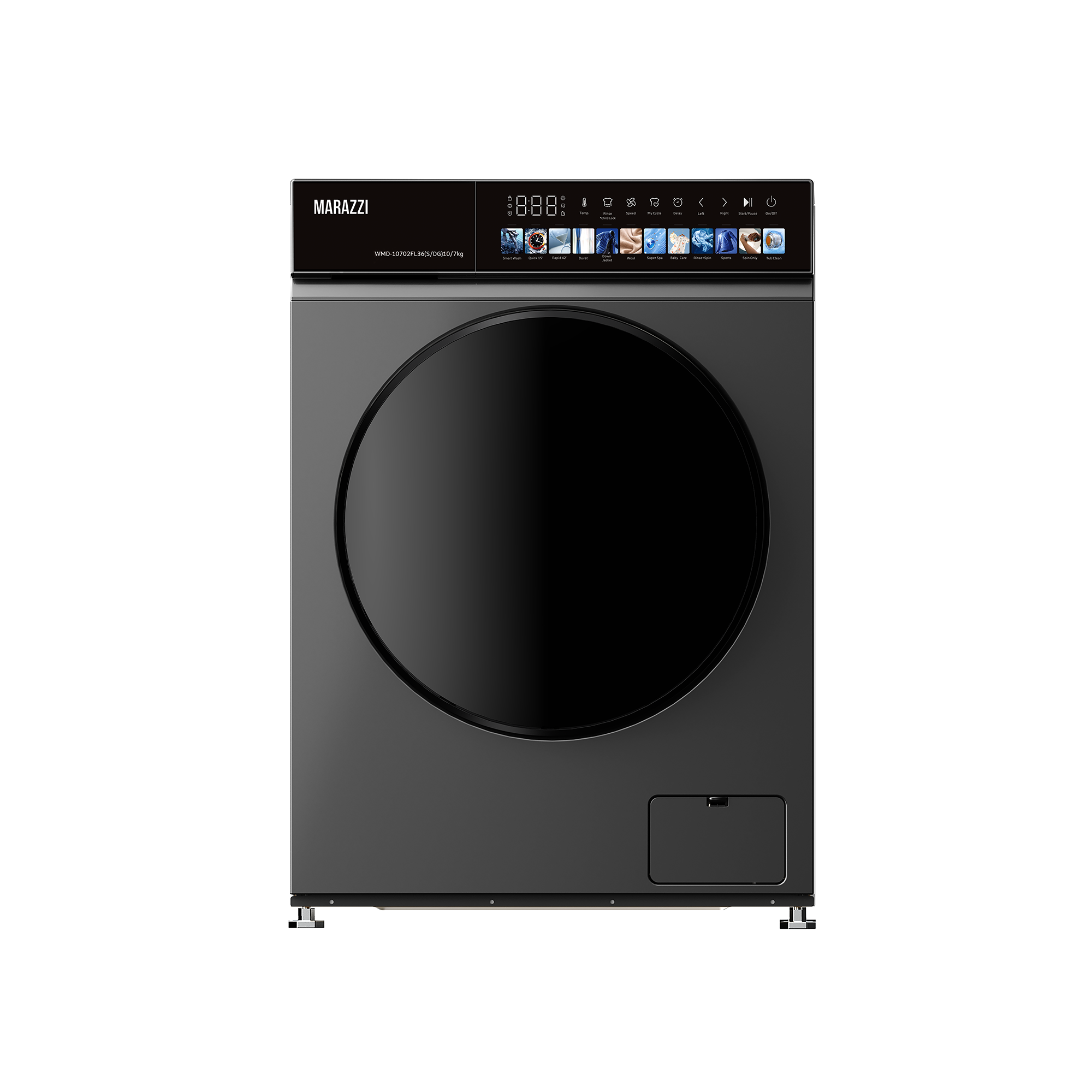 სარეცხი მანქანა MARAZZI WMD-DD-12802FL99(S/DG) შავი