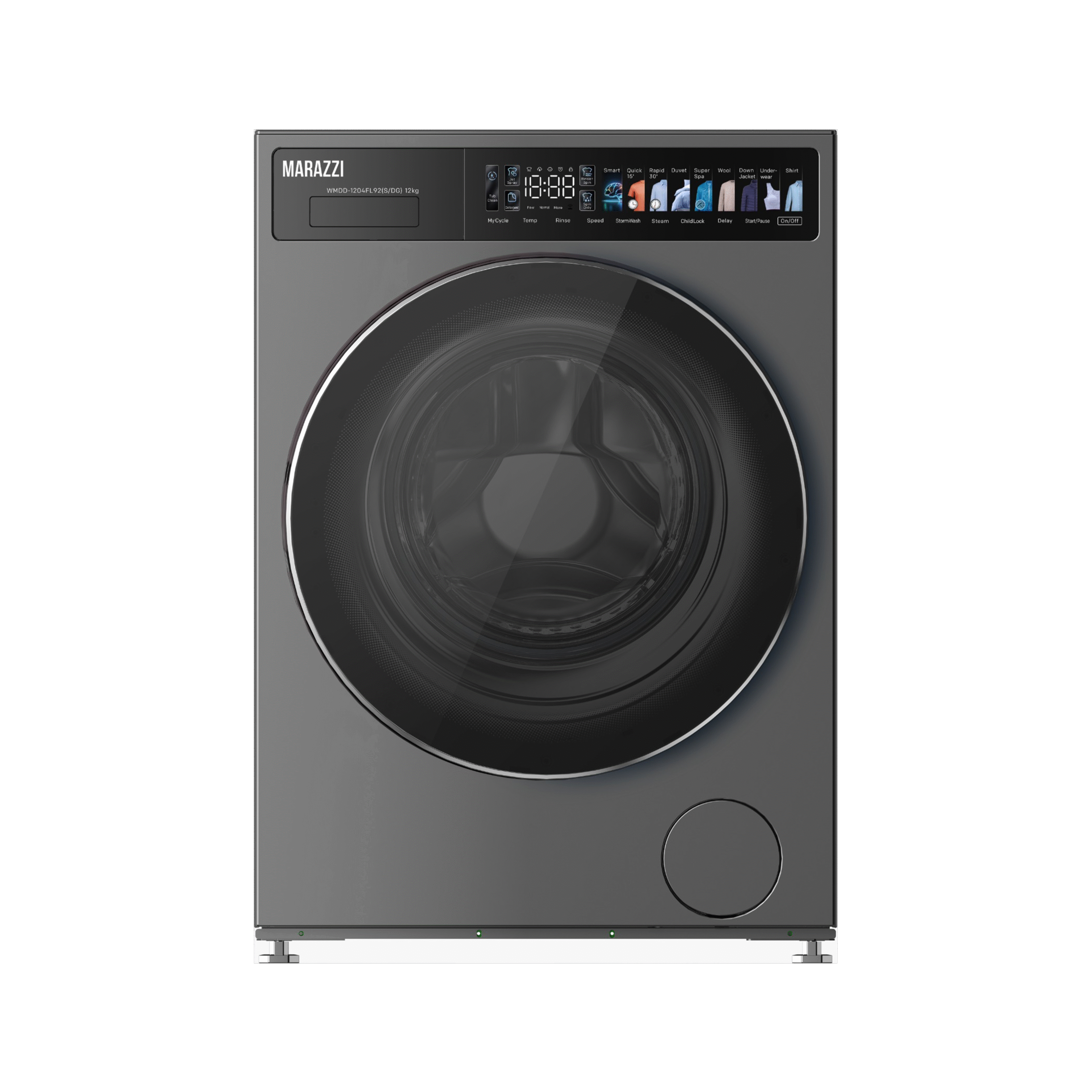 სარეცხი მანქანა MARAZZI WMD-DD-10702FL59(S/DG) ნაცრისფერი